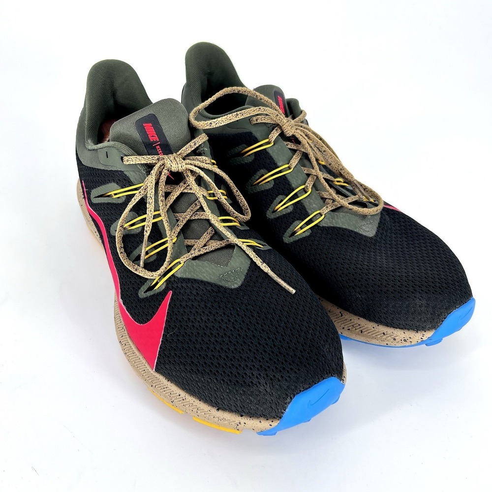 Nike Quest 2 Running Shoes Mens Size 12 Olive Black Sneakers CJ6185-003